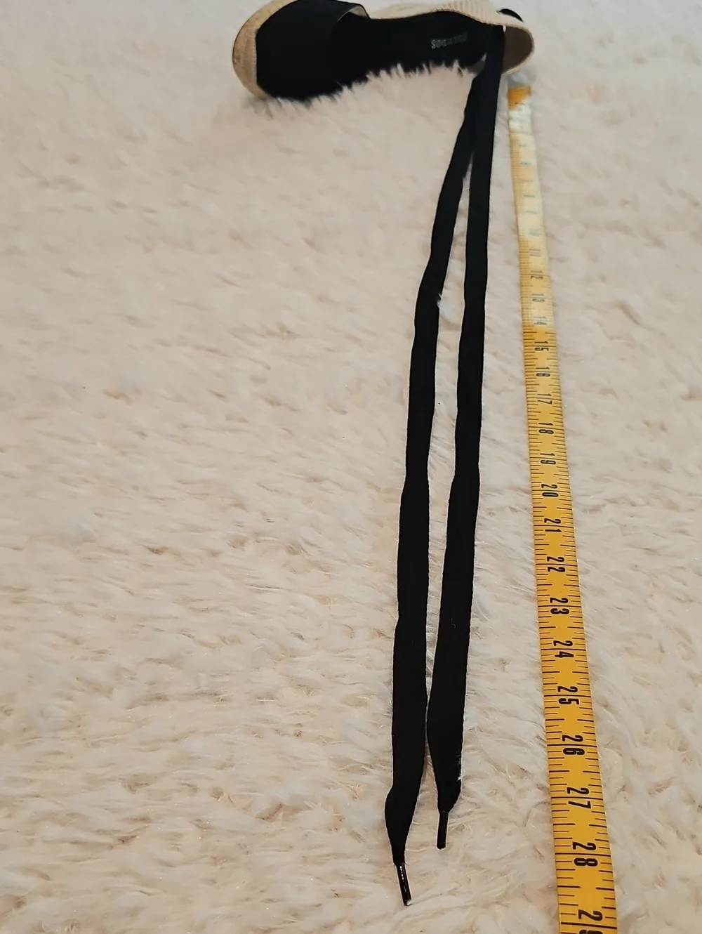 Soludos Black Tall Wedge Espadrille - Size 7.5